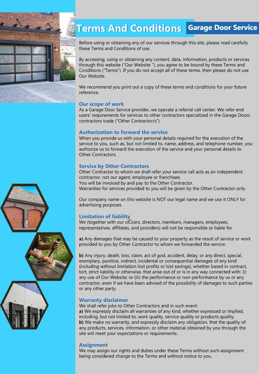 Capitol Garage Door Service Nashville, TN 615-671-2432 - terms4